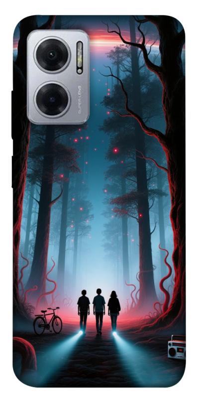 Чехол itsPrint Kids in the forest для Xiaomi Redmi Note 11E, хоррор, купить оптом с доставкой
