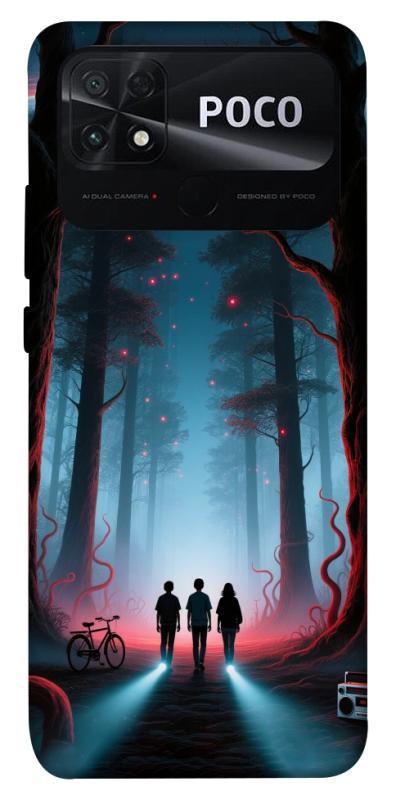Чехол itsPrint Kids in the forest для Xiaomi Poco C40, хоррор, купить оптом с доставкой