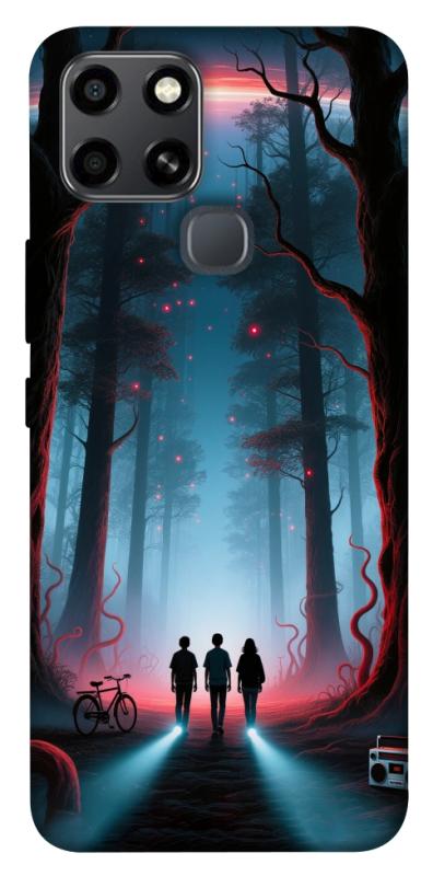 Чехол itsPrint Kids in the forest для Infinix Smart 6, хоррор, купить оптом с доставкой