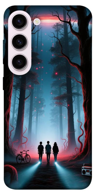 Чехол itsPrint Kids in the forest для Samsung Galaxy S23+, хоррор, купить оптом с доставкой