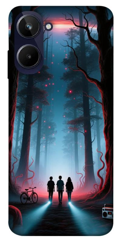 Чехол itsPrint Kids in the forest для Realme 10 4G, хоррор, купить оптом с доставкой