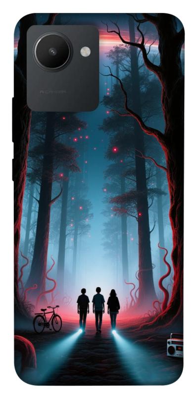 Чехол itsPrint Kids in the forest для Realme C30, хоррор, купить оптом с доставкой