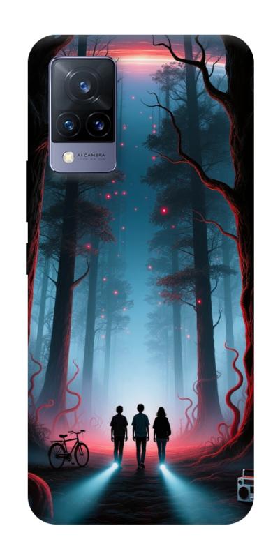 Чохол itsPrint Kids in the forest для Vivo V21, хоррор, купити оптом з доставкою