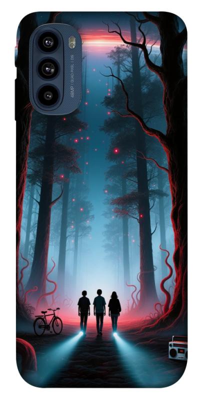 Чехол itsPrint Kids in the forest для Motorola Moto G41, хоррор, купить оптом с доставкой