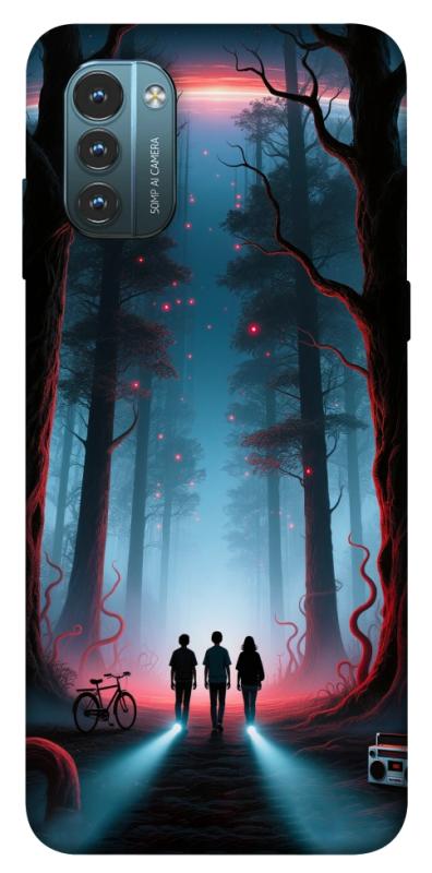 Чехол itsPrint Kids in the forest для Nokia G21, хоррор, купить оптом с доставкой
