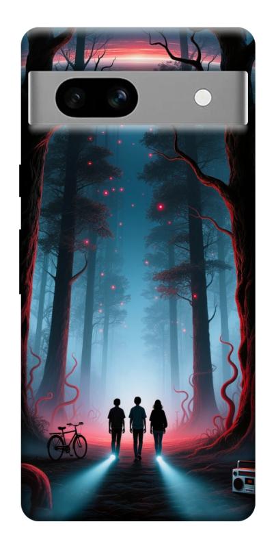 Чохол itsPrint Kids in the forest для Google Pixel 7a, хоррор, купити оптом з доставкою