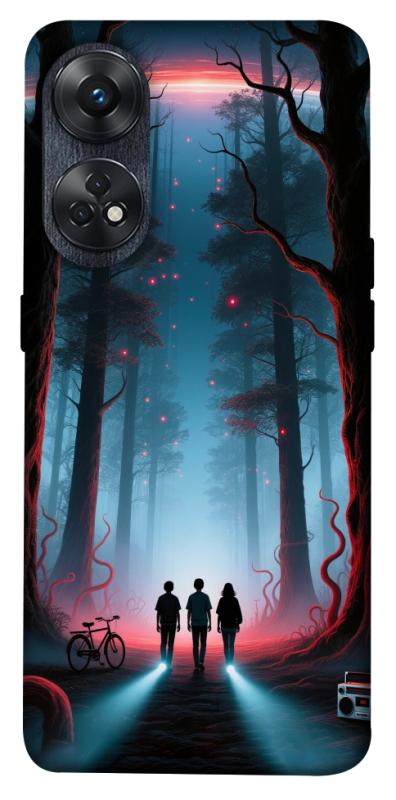 Чехол itsPrint Kids in the forest для Oppo Reno 8 T 4G, хоррор, купить оптом с доставкой