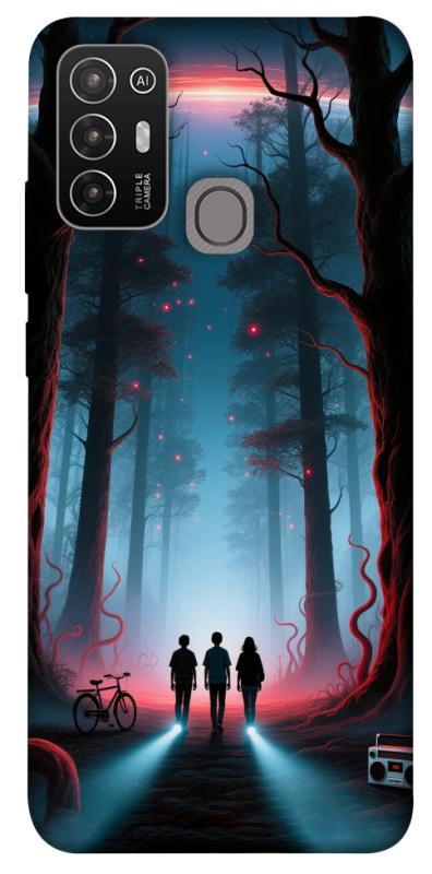 Чехол itsPrint Kids in the forest для ZTE Blade A52, хоррор, купить оптом с доставкой