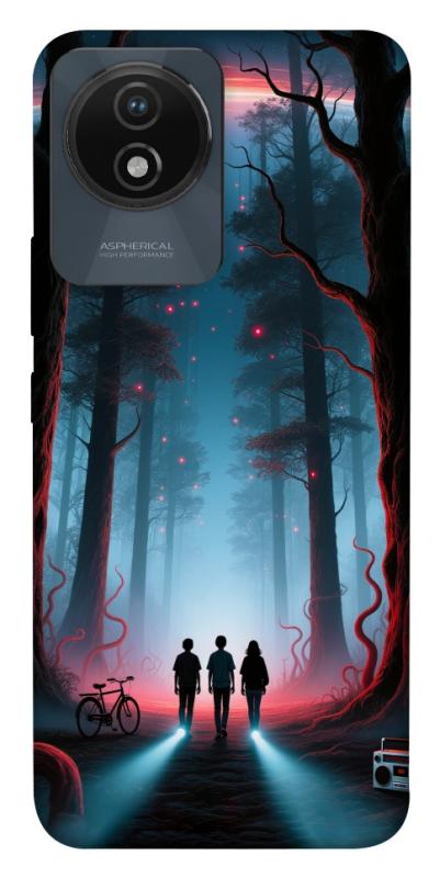 Чехол itsPrint Kids in the forest для Vivo Y02, хоррор, купить оптом с доставкой