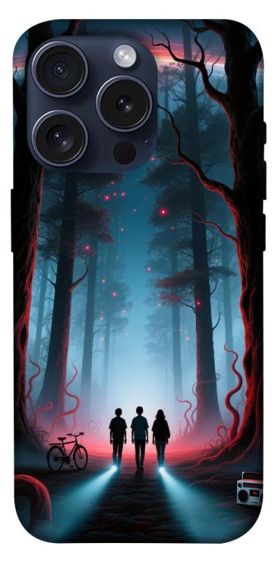Чехол itsPrint Kids in the forest для Apple iPhone 15 Pro (6.1"), хоррор, купить оптом с доставкой