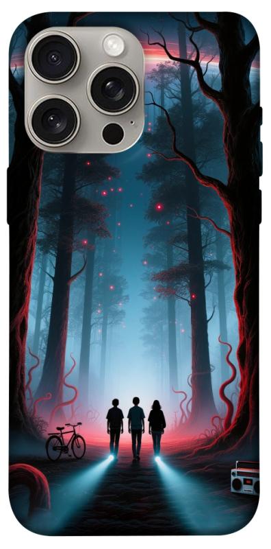 Чехол itsPrint Kids in the forest для Apple iPhone 15 Pro Max (6.7"), хоррор, купить оптом с доставкой