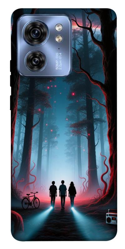 Чехол itsPrint Kids in the forest для Motorola Edge 40, хоррор, купить оптом с доставкой