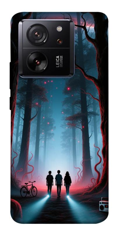 Чехол itsPrint Kids in the forest для Xiaomi 13T, хоррор, купить оптом с доставкой