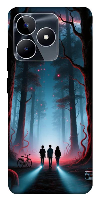 Чехол itsPrint Kids in the forest для Realme C53, хоррор, купить оптом с доставкой