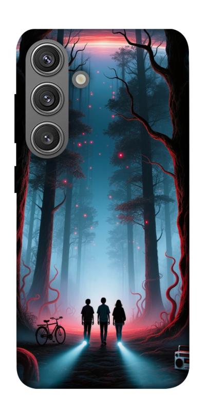 Чехол itsPrint Kids in the forest для Samsung Galaxy S24, хоррор, купить оптом с доставкой