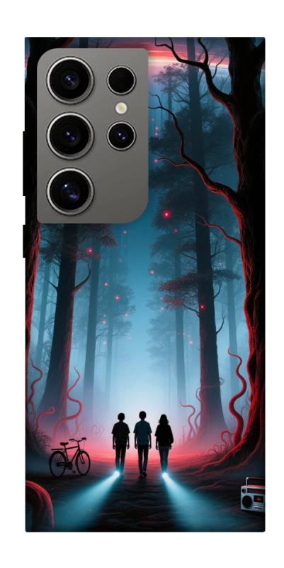 Чехол itsPrint Kids in the forest для Samsung Galaxy S24 Ultra, хоррор, купить оптом с доставкой