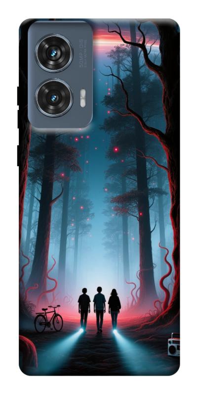 Чохол itsPrint Kids in the forest для Motorola Edge 50 Fusion, хоррор, купити оптом з доставкою