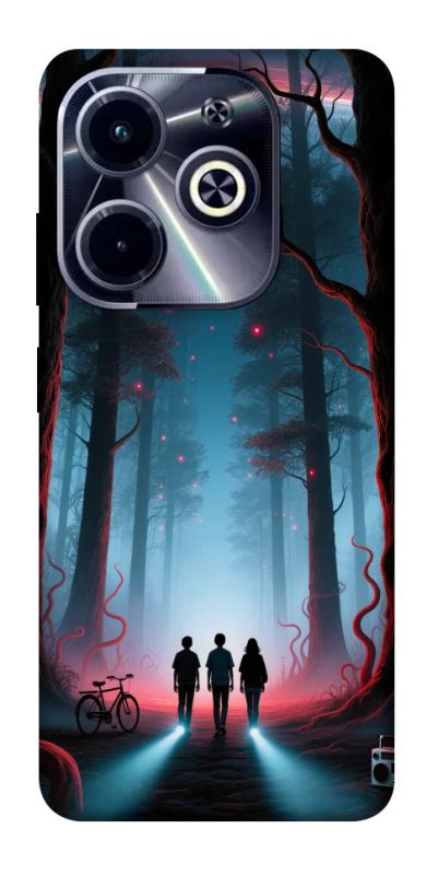 Чехол itsPrint Kids in the forest для Infinix Hot 40i, хоррор, купить оптом с доставкой