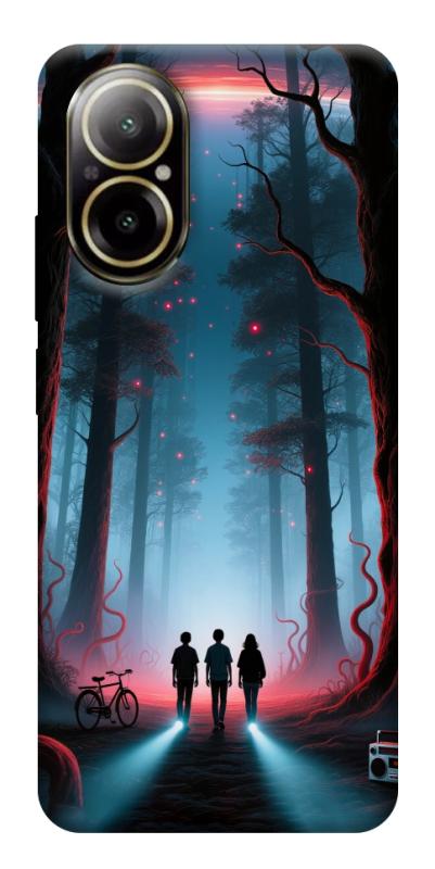 Чехол itsPrint Kids in the forest для Realme C67 4G, хоррор, купить оптом с доставкой