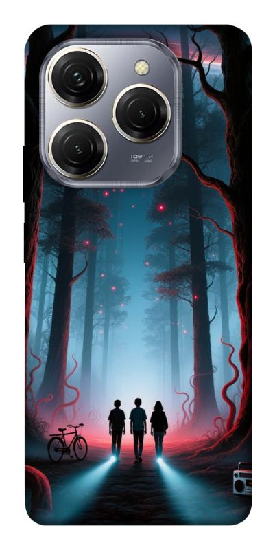 Чехол itsPrint Kids in the forest для TECNO Spark 20 Pro, хоррор, купить оптом с доставкой