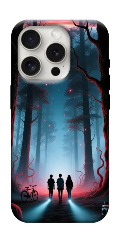 Чехол itsPrint Kids in the forest для Apple iPhone 16 Pro (6.3"), хоррор, купить оптом с доставкой