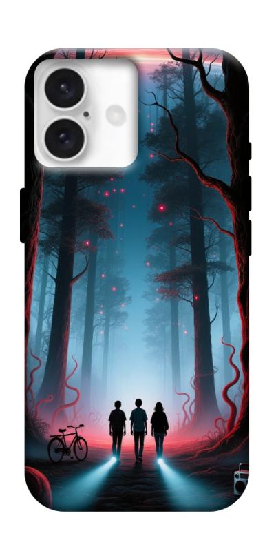 Чехол itsPrint Kids in the forest для Apple iPhone 16 Plus (6.7"), хоррор, купить оптом с доставкой