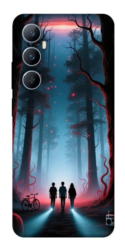 Чехол itsPrint Kids in the forest для Realme C65 4G, хоррор, купить оптом с доставкой