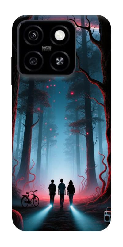 Чехол itsPrint Kids in the forest для ZTE Blade A55 4G, хоррор, купить оптом с доставкой
