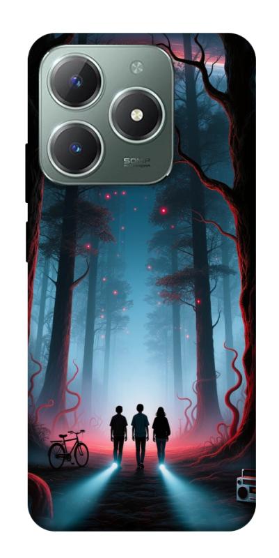 Чехол itsPrint Kids in the forest для Realme C61 4G, хоррор, купить оптом с доставкой