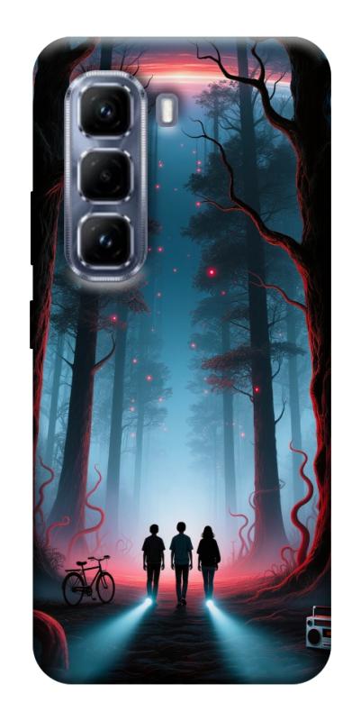 Чехол itsPrint Kids in the forest для Infinix Hot 50 Pro, хоррор, купить оптом с доставкой