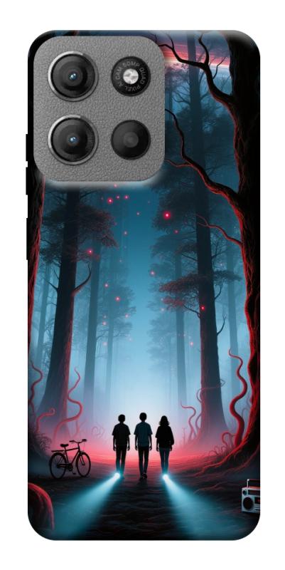 Чехол itsPrint Kids in the forest для Motorola Moto G15 4G, хоррор, купить оптом с доставкой