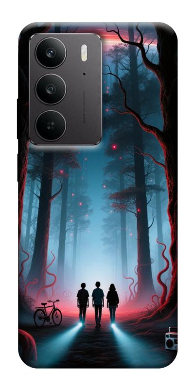 Чехол itsPrint Kids in the forest для Realme C75, хоррор, купить оптом с доставкой
