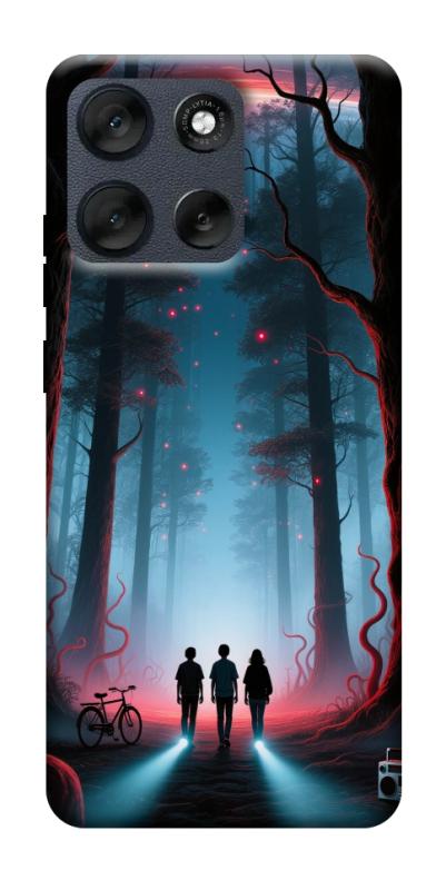 Чехол itsPrint Kids in the forest для Motorola Moto G56 5G, хоррор, купить оптом с доставкой