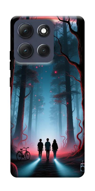 Чехол itsPrint Kids in the forest для Motorola Moto G86 Power, хоррор, купить оптом с доставкой