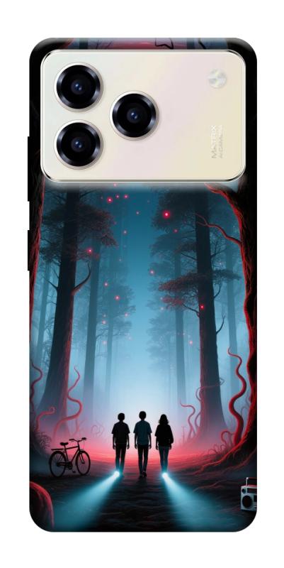 Чехол itsPrint Kids in the forest для ZTE Blade A76, хоррор, купить оптом с доставкой