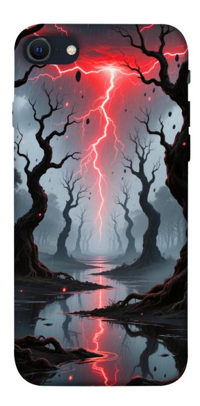 Чехол itsPrint Strange thunder для Apple iPhone SE (2020), хоррор, купить оптом с доставкой