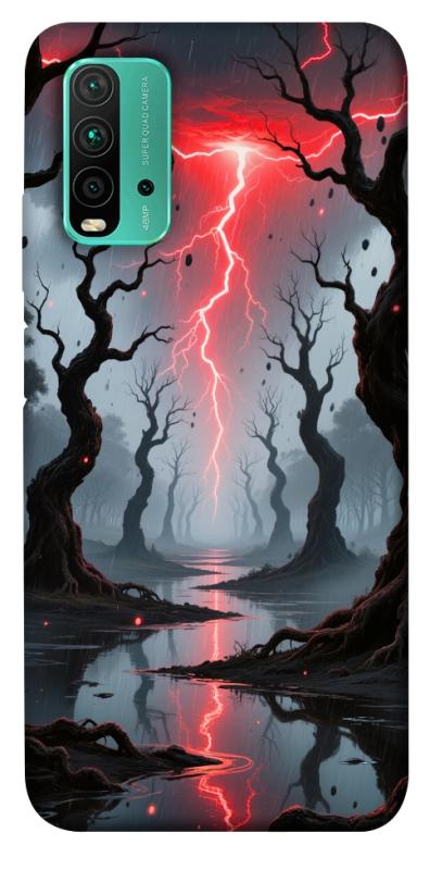 Чехол itsPrint Strange thunder для Xiaomi Redmi Note 9 4G / Redmi 9 Power / Redmi 9T, хоррор, купить оптом с доставкой