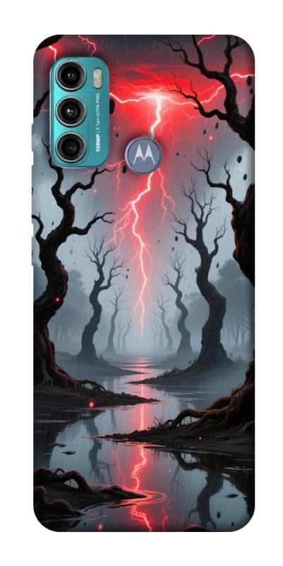 Чохол itsPrint Strange thunder для Motorola Moto G60, хоррор, купити оптом з доставкою