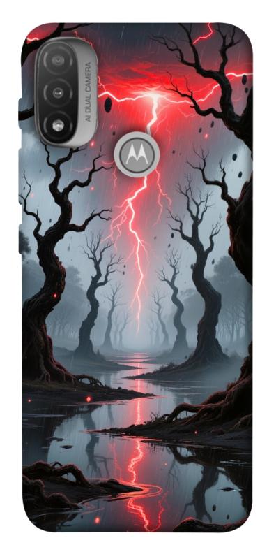 Чехол itsPrint Strange thunder для Motorola Moto E20, хоррор, купить оптом с доставкой