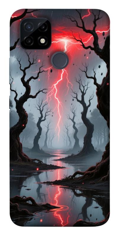 Чехол itsPrint Strange thunder для Realme C12, хоррор, купить оптом с доставкой