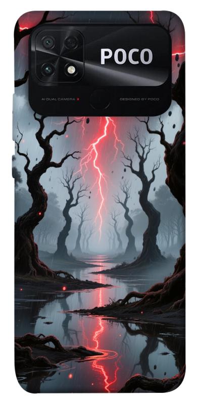 Чехол itsPrint Strange thunder для Xiaomi Poco C40, хоррор, купить оптом с доставкой