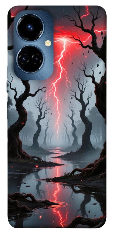 Чехол itsPrint Strange thunder для TECNO Camon 19 (CI6n) / 19 Pro (CI8n), хоррор, купить оптом с доставкой