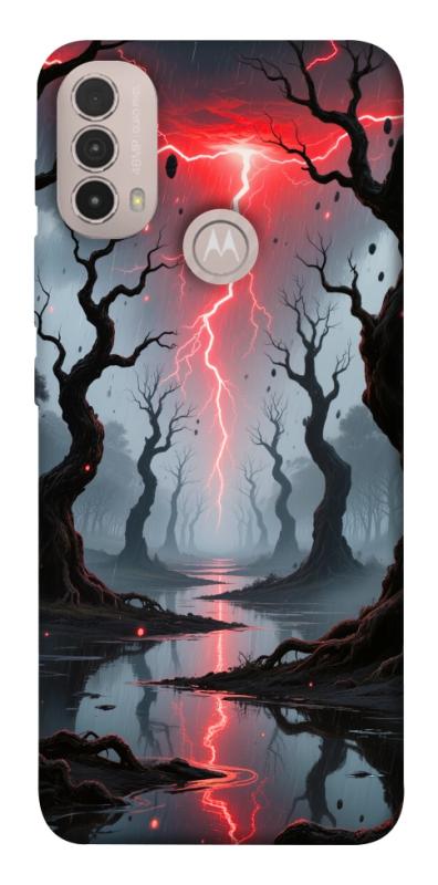 Чехол itsPrint Strange thunder для Motorola Moto E40, хоррор, купить оптом с доставкой