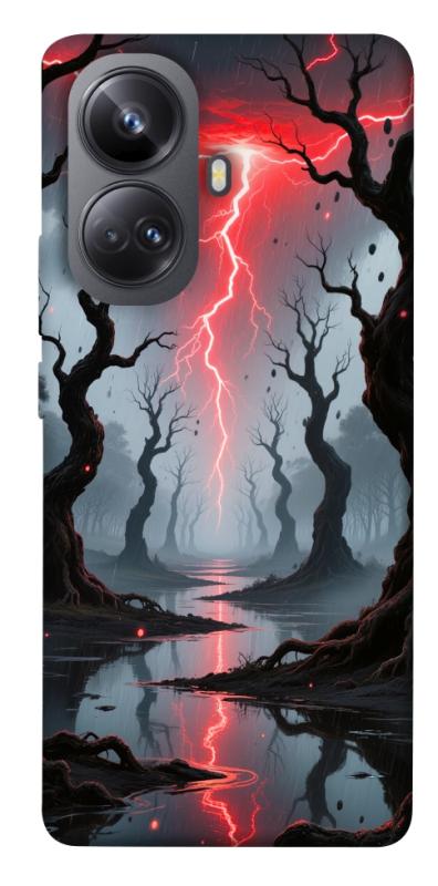 Чехол itsPrint Strange thunder для Realme 10 Pro+, хоррор, купить оптом с доставкой