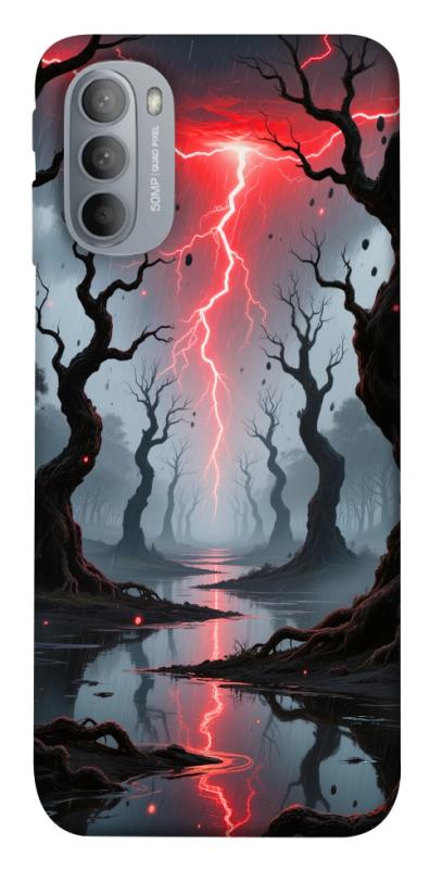 Чехол itsPrint Strange thunder для Motorola Moto G31, хоррор, купить оптом с доставкой