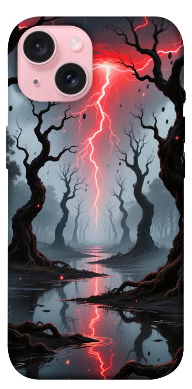 Чехол itsPrint Strange thunder для Apple iPhone 15 (6.1"), хоррор, купить оптом с доставкой