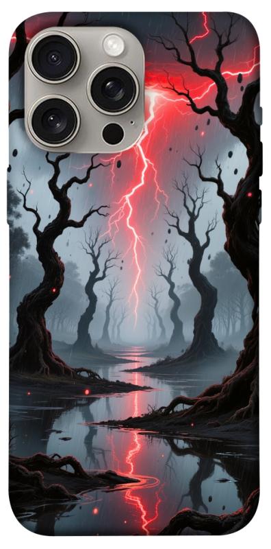 Чехол itsPrint Strange thunder для Apple iPhone 15 Pro Max (6.7"), хоррор, купить оптом с доставкой