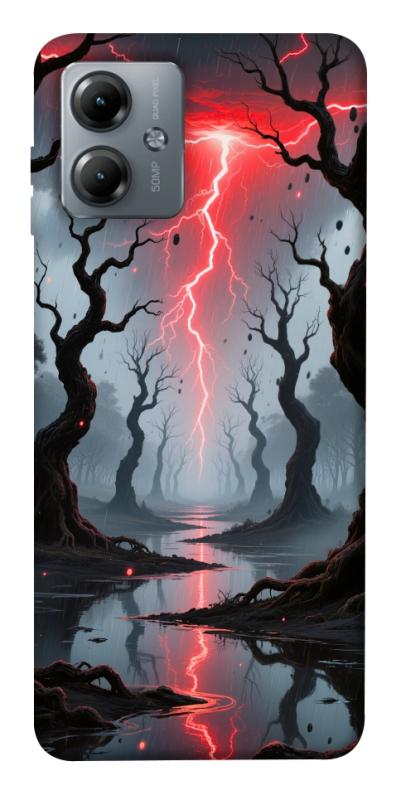 Чохол itsPrint Strange thunder для Motorola Moto G14, хоррор, купити оптом з доставкою