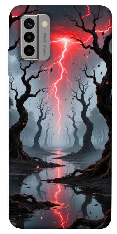 Чехол itsPrint Strange thunder для Nokia G22, хоррор, купить оптом с доставкой