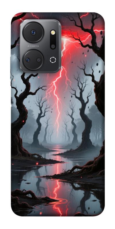 Чехол itsPrint Strange thunder для Huawei Honor X7a, хоррор, купить оптом с доставкой